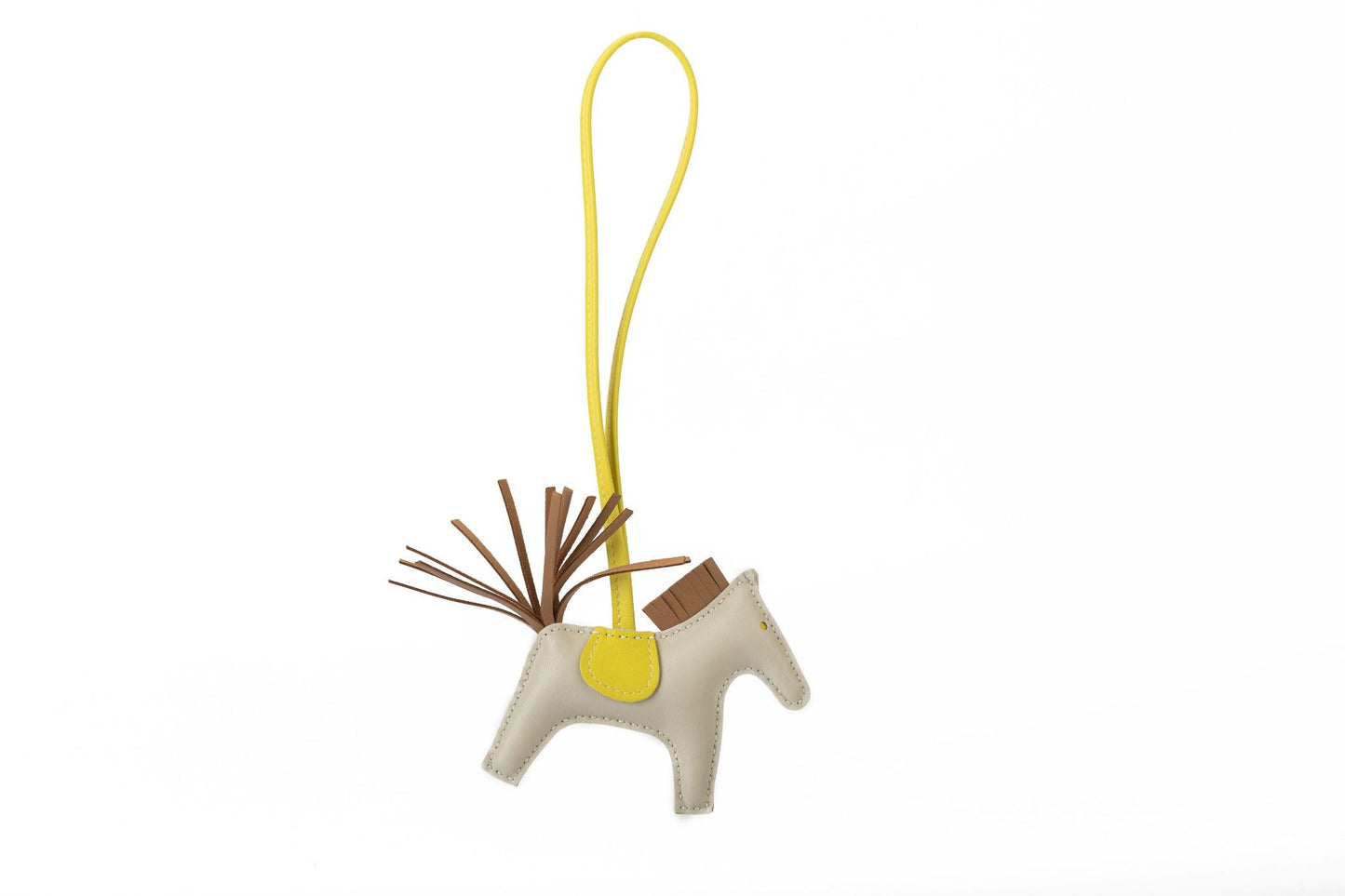 Hermes BNIB SM Rodeo Charm Craie