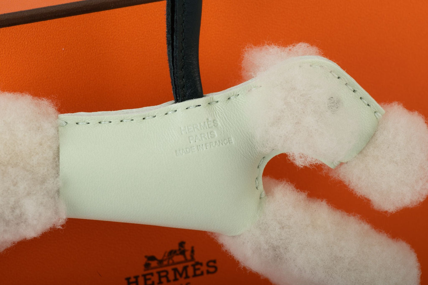 Hermes BNIB Green Shearling Dog Charm
