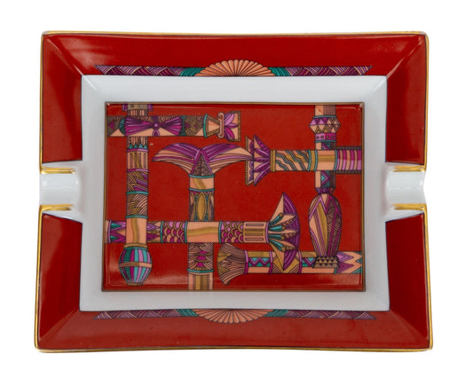 Hermes   Ashtray Red