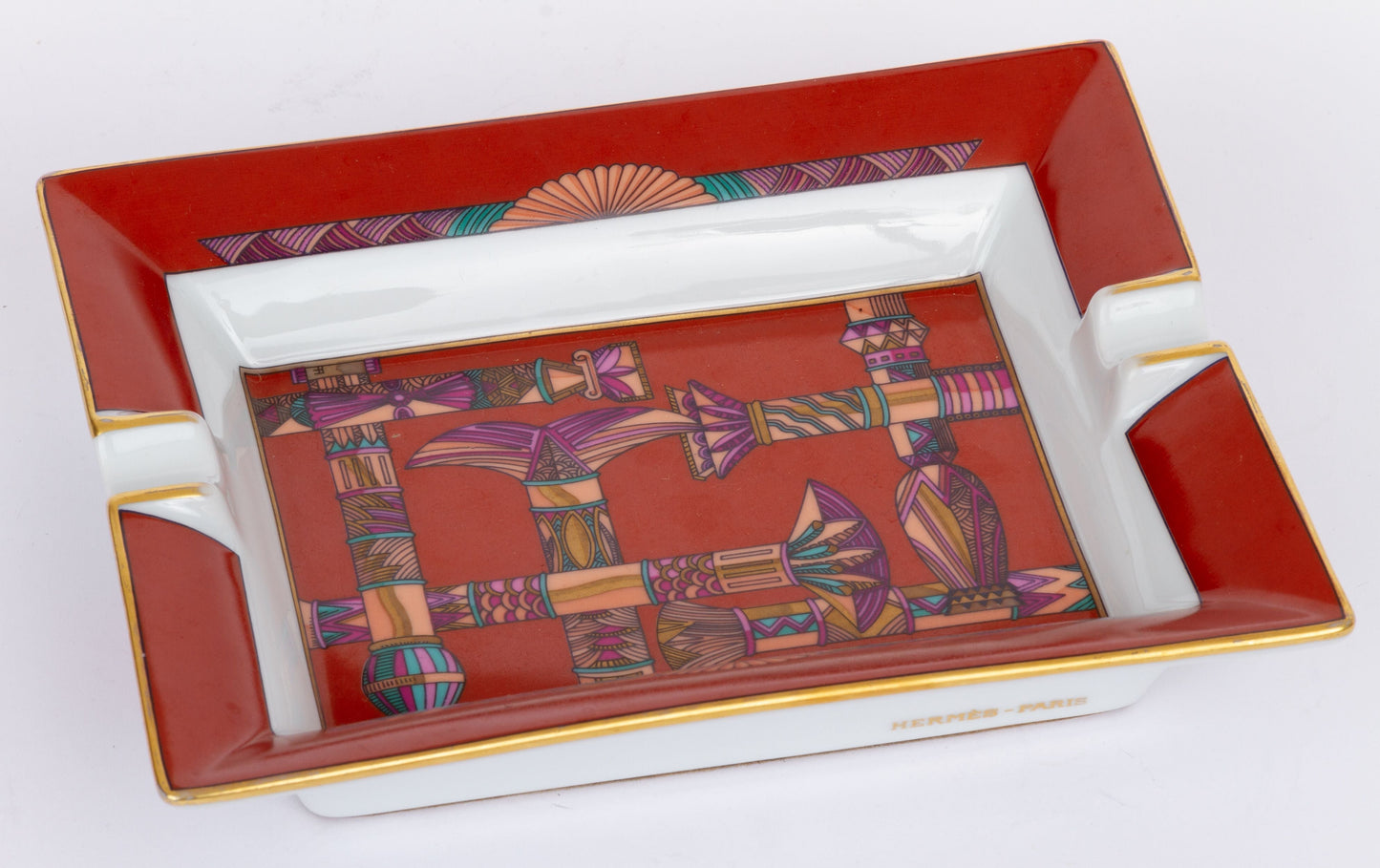 Hermes   Ashtray Red