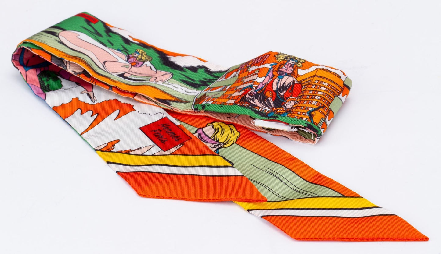 Hermes Comic Print Twilly