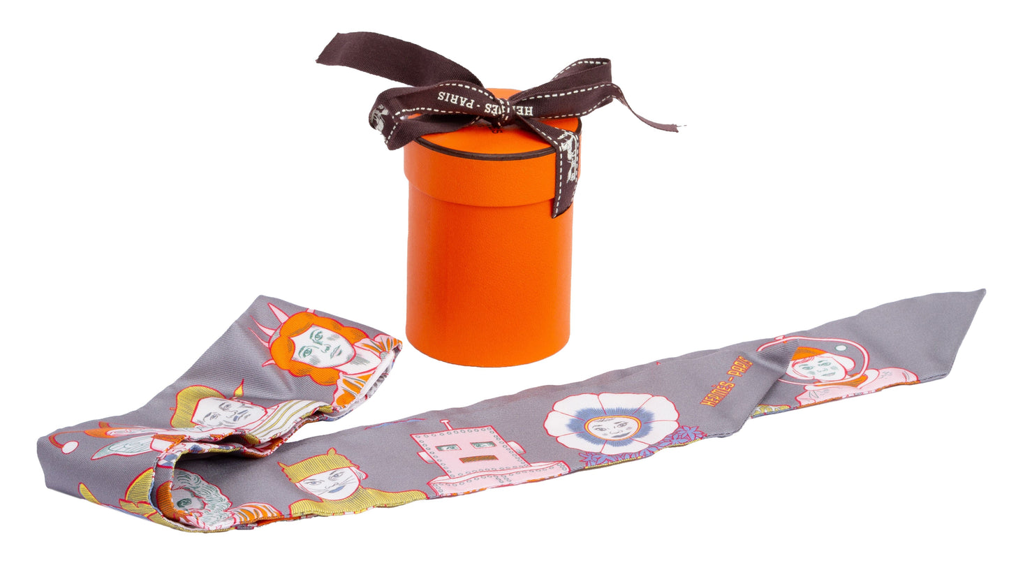 Hermes BN Grey Dresscode Edition Twilly