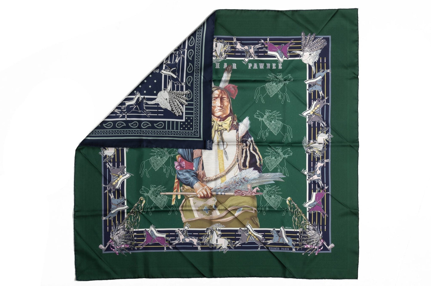 Hermes Lim. Ed. Pawnee Bandana Scarf