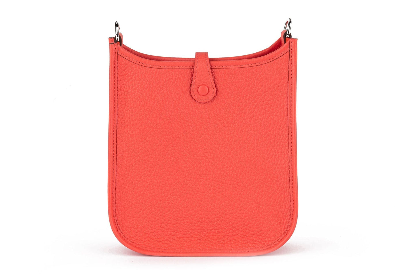 Hermes BNIB Rouge Pivoine Mini Evelyne