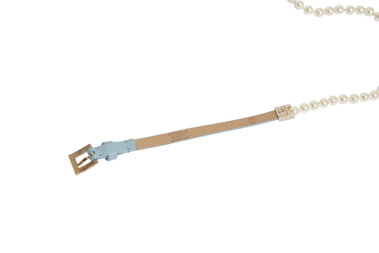 Chanel Double Strand Pearl Belt Necklace
