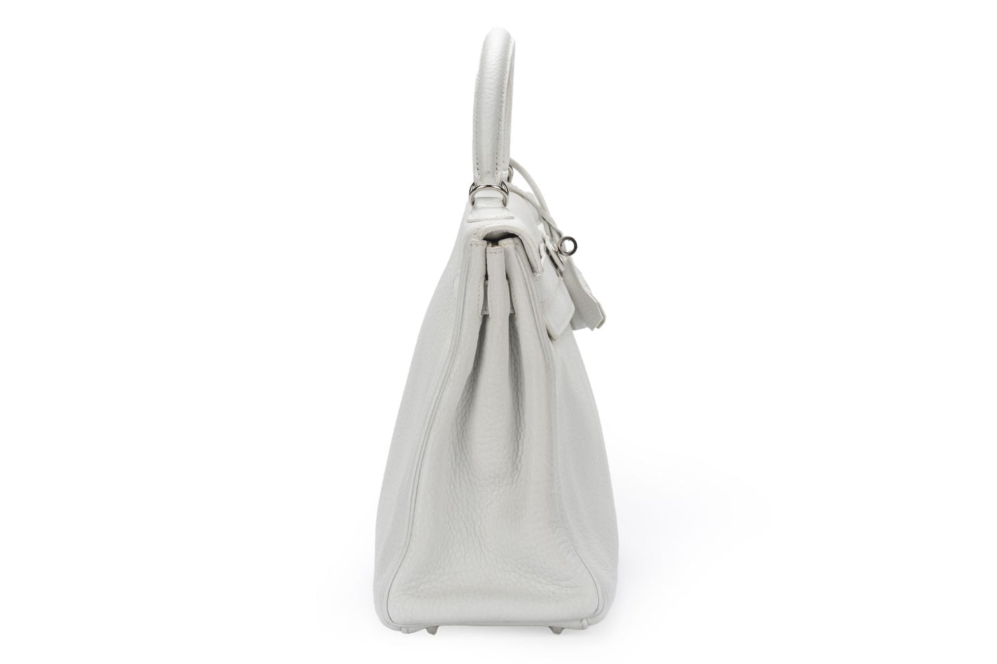 Hermes Kelly 32 Retourne White Clemence