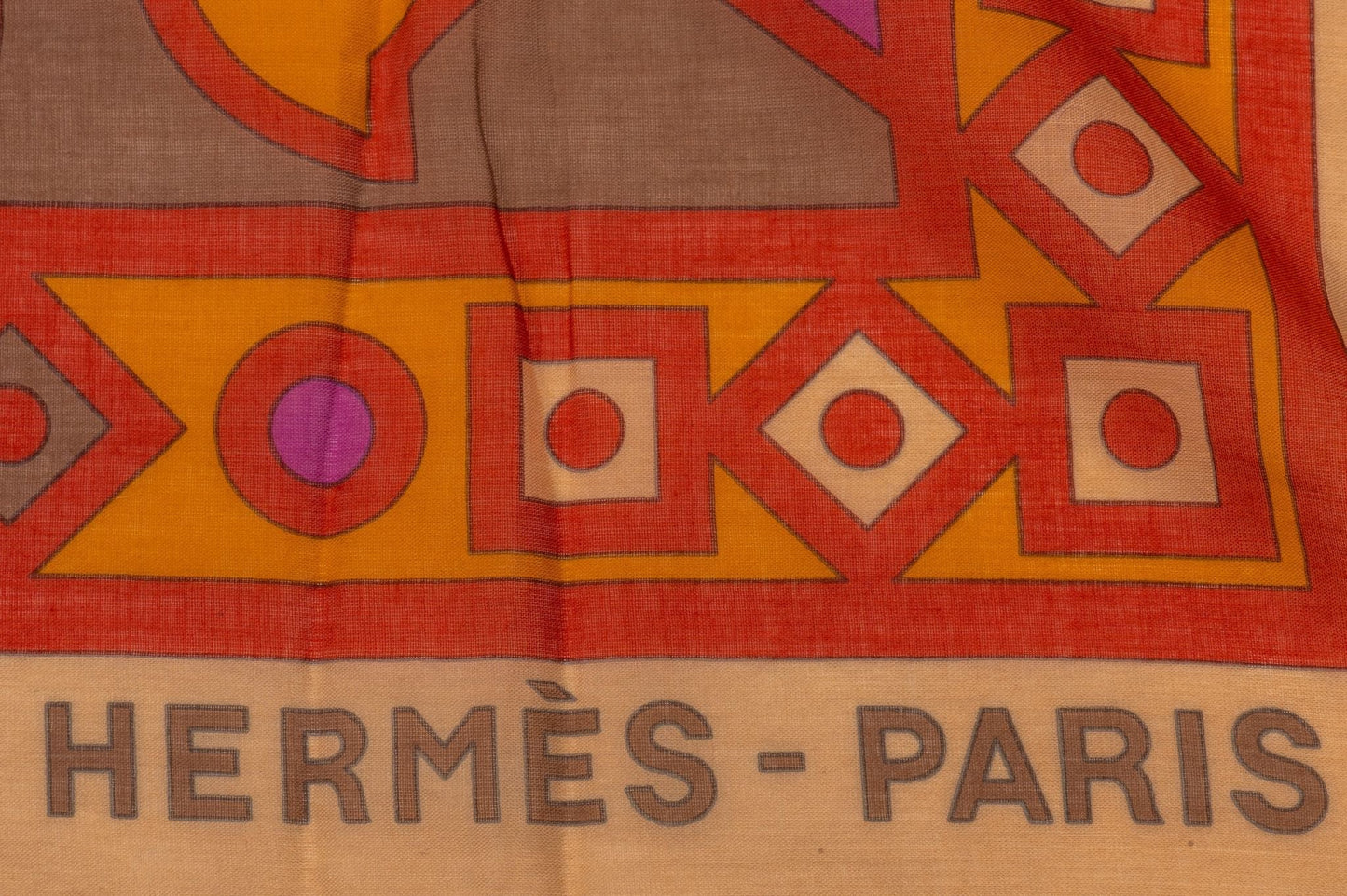 Hermes Multicolor Cotton Silk Sarong