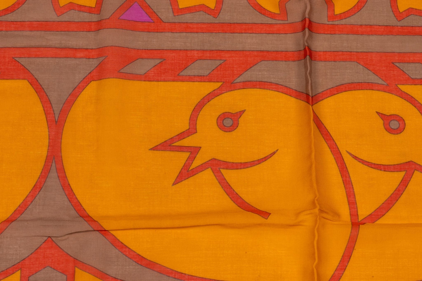 Hermes Multicolor Cotton Silk Sarong