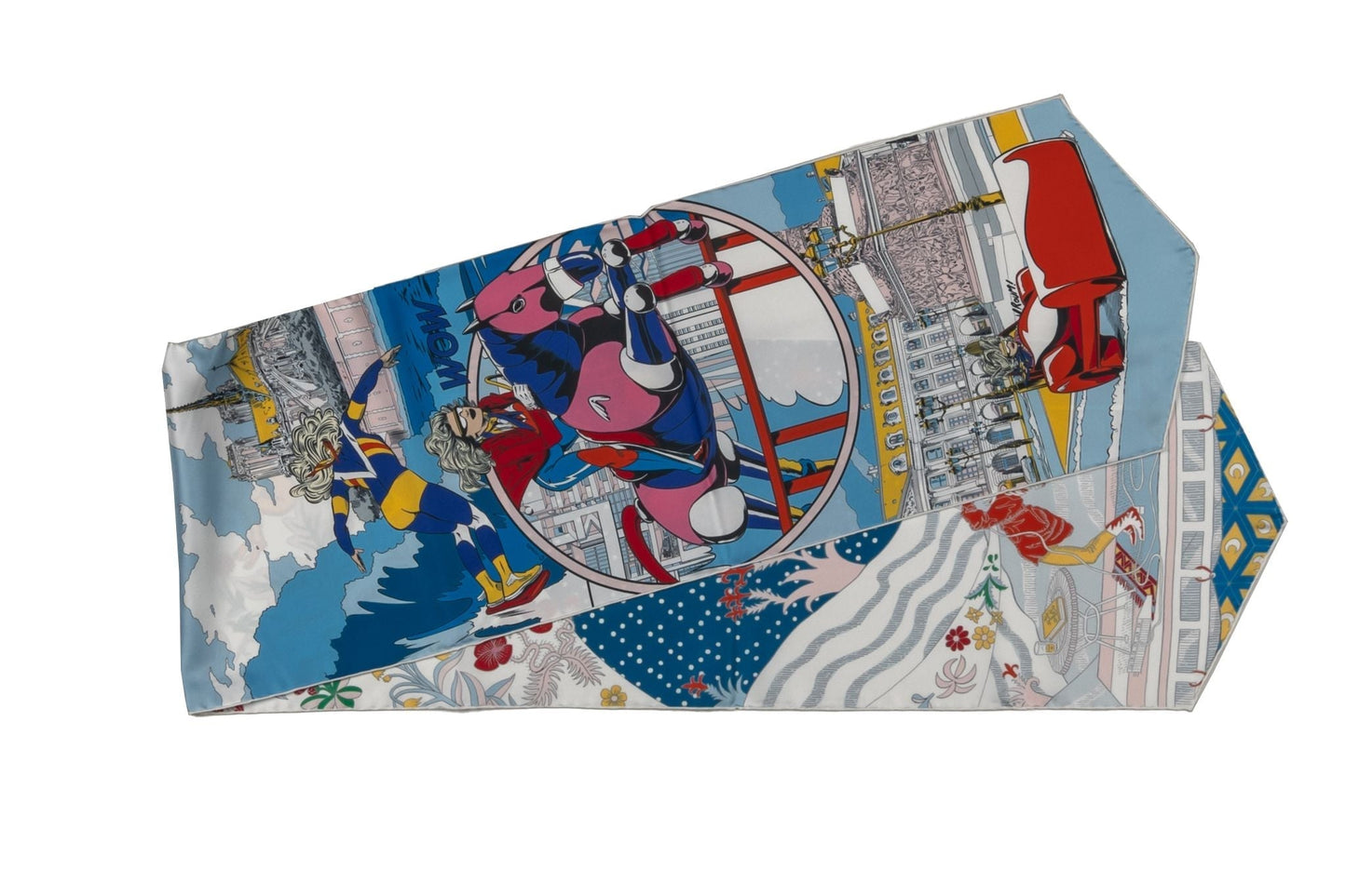 Hermes NIB Super Hero Comics Silk Stole