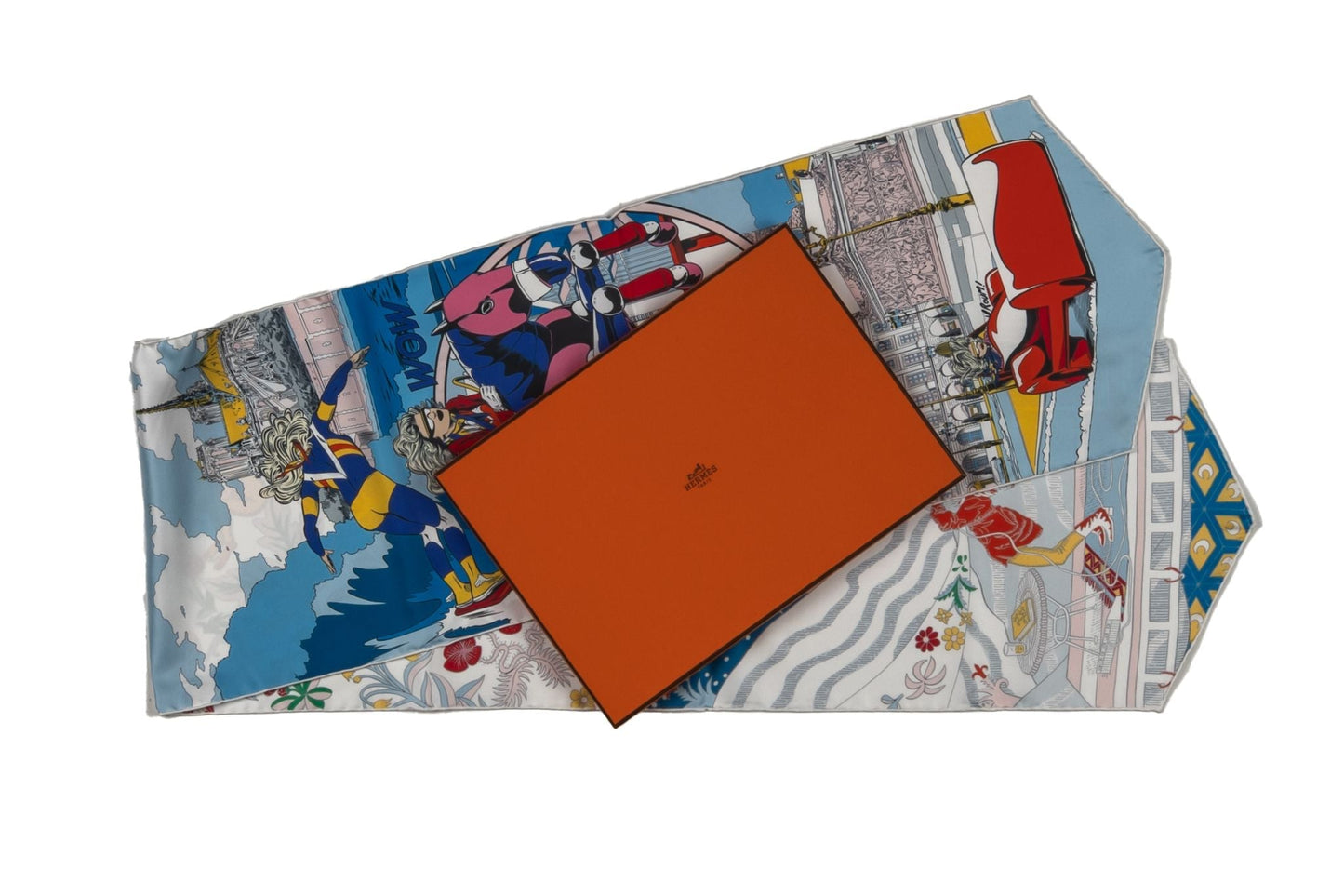 Hermes NIB Super Hero Comics Silk Stole