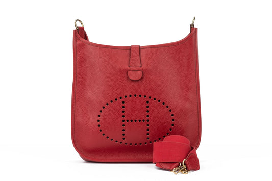 Hermes Evelyne GM Red Ardennes