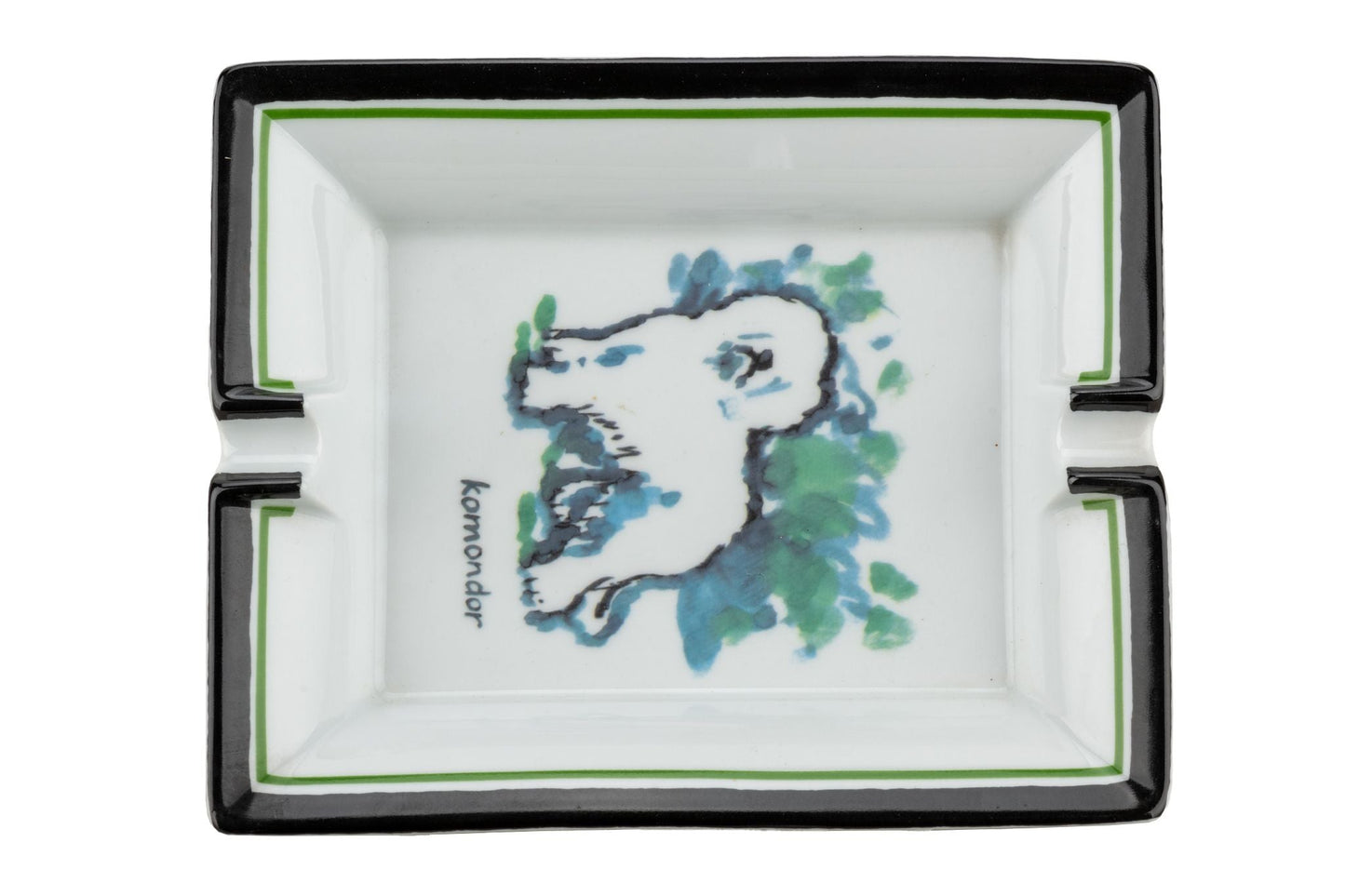 Hermes Porcelain Komodor Dog Ashtray