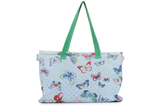 Hermes Large Butterflies Beach Bag
