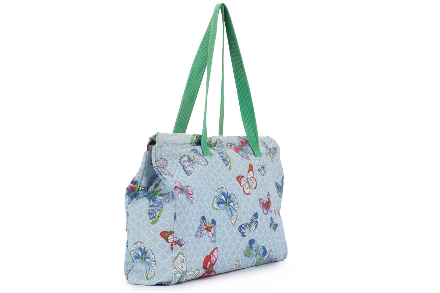 Hermes Large Butterflies Beach Bag