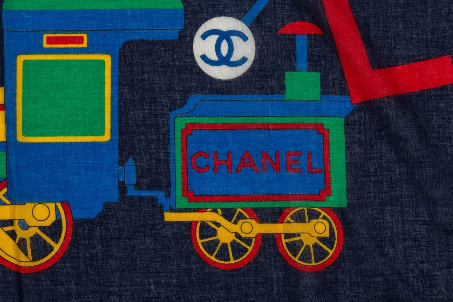 Chanel   Navy Cotton Toys Sarong