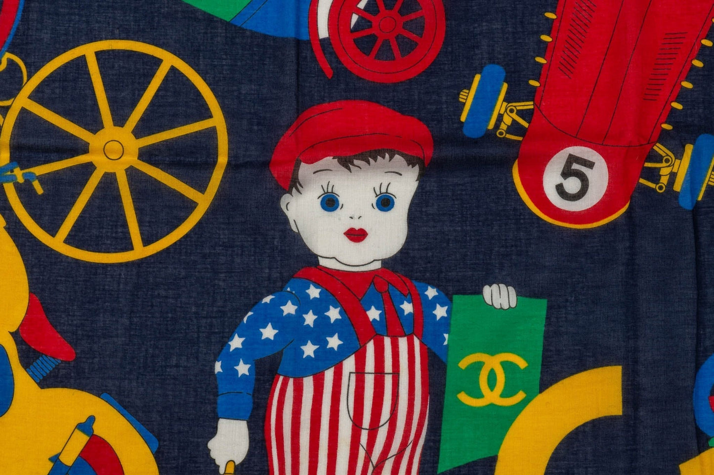 Chanel   Navy Cotton Toys Sarong