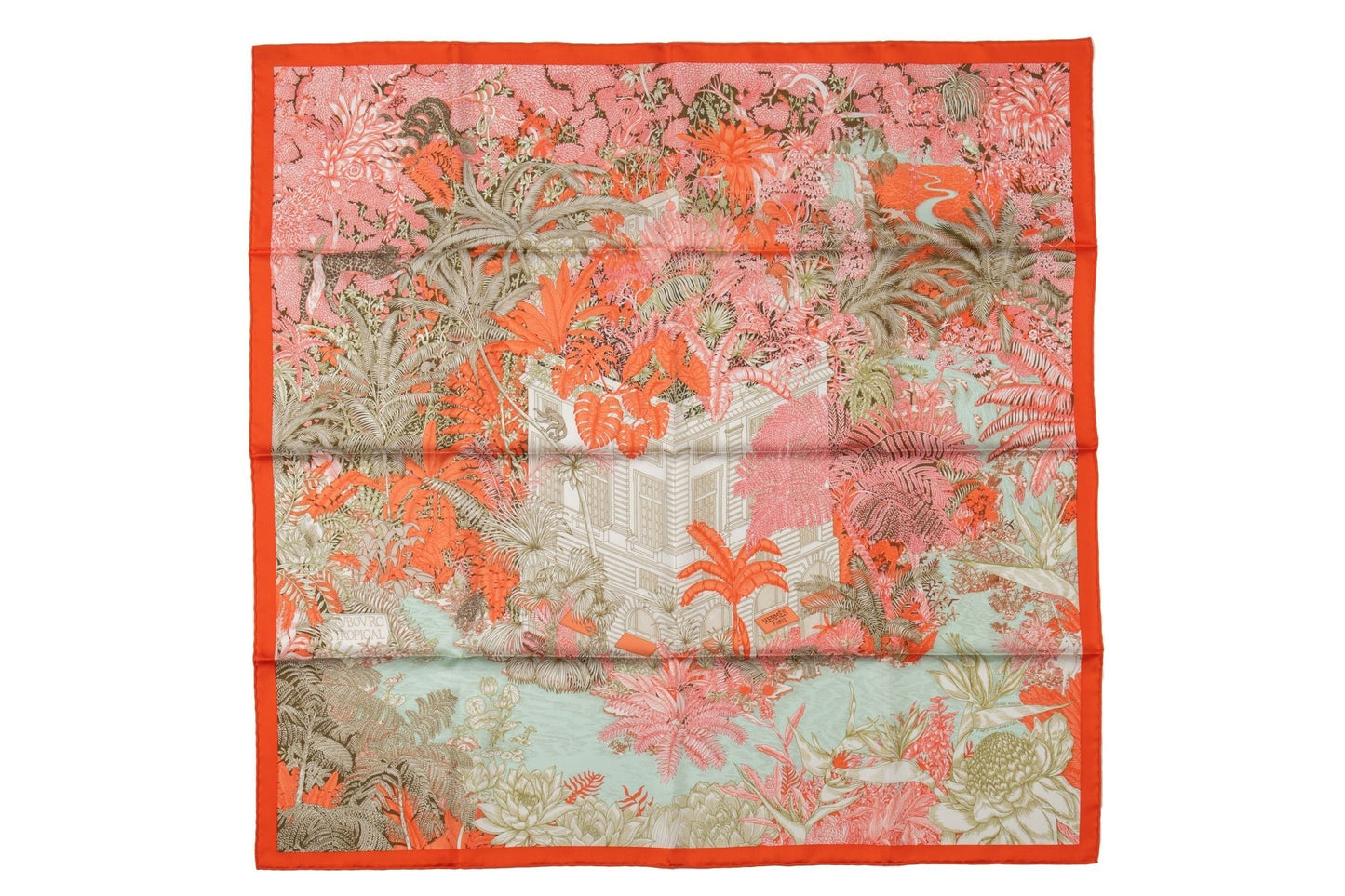 Hermes Tropical Garden Silk Scarf