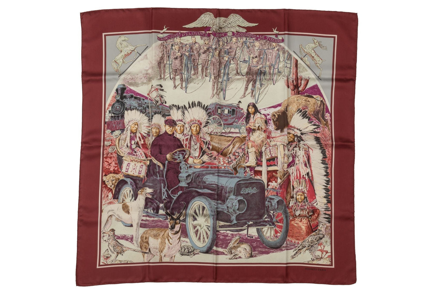 Hermes Concours d'Elegance Scarf in Box