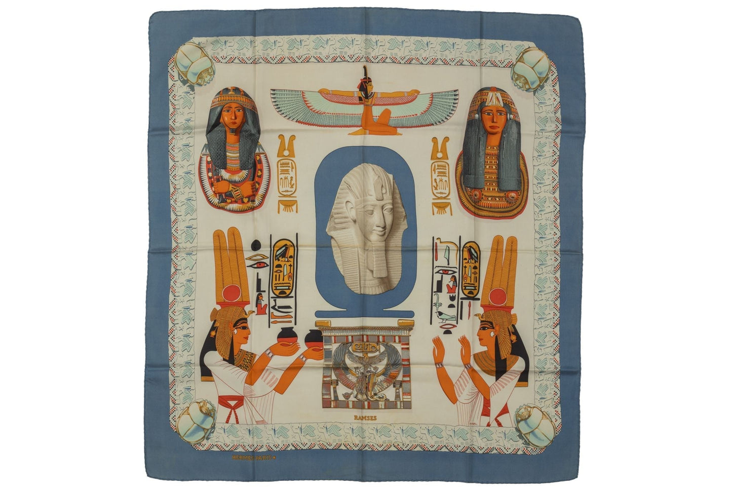 Hermes Collectible Ramses Silk Scarf