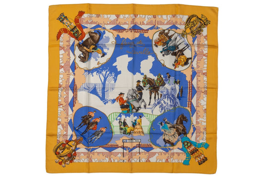 Hermes "Feria De Sevilla" Yellow Scarf