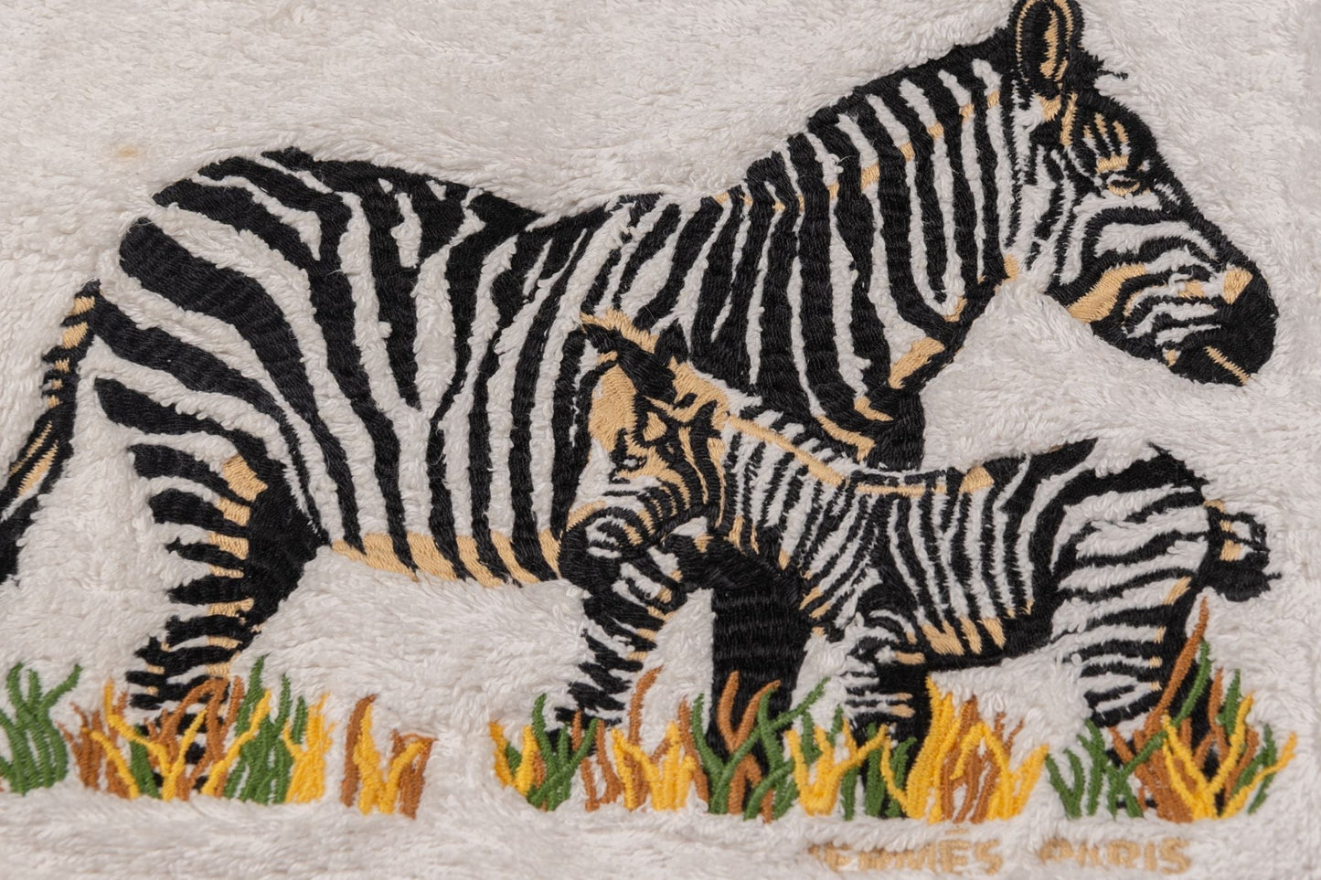 Hermes   Terry Cloth Zebra Towel