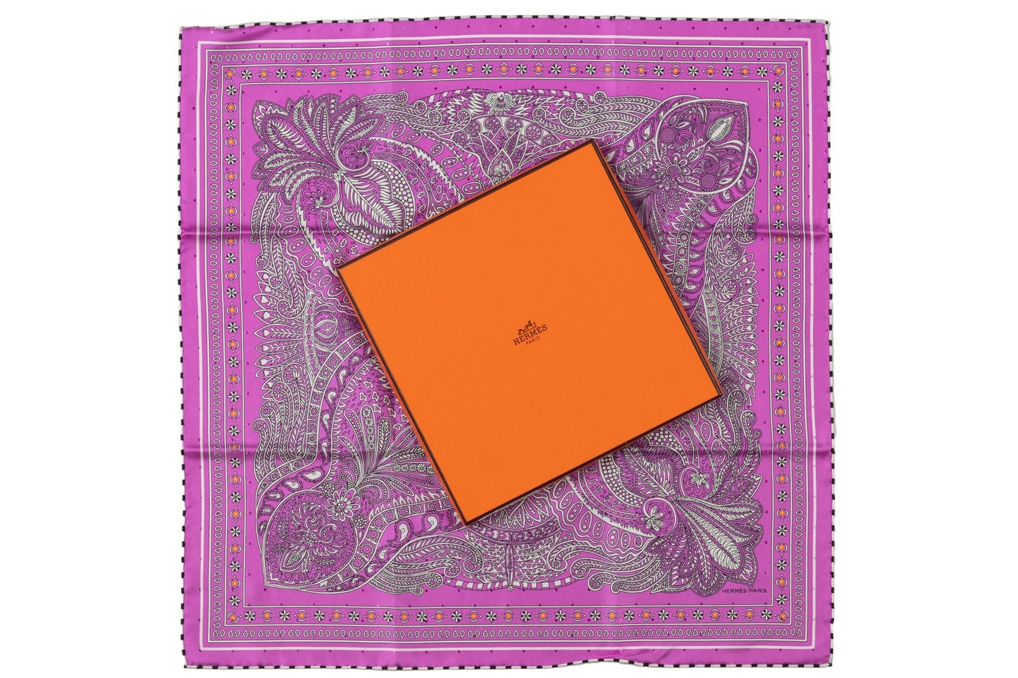Hermes New Pink Bandana Small Scarf