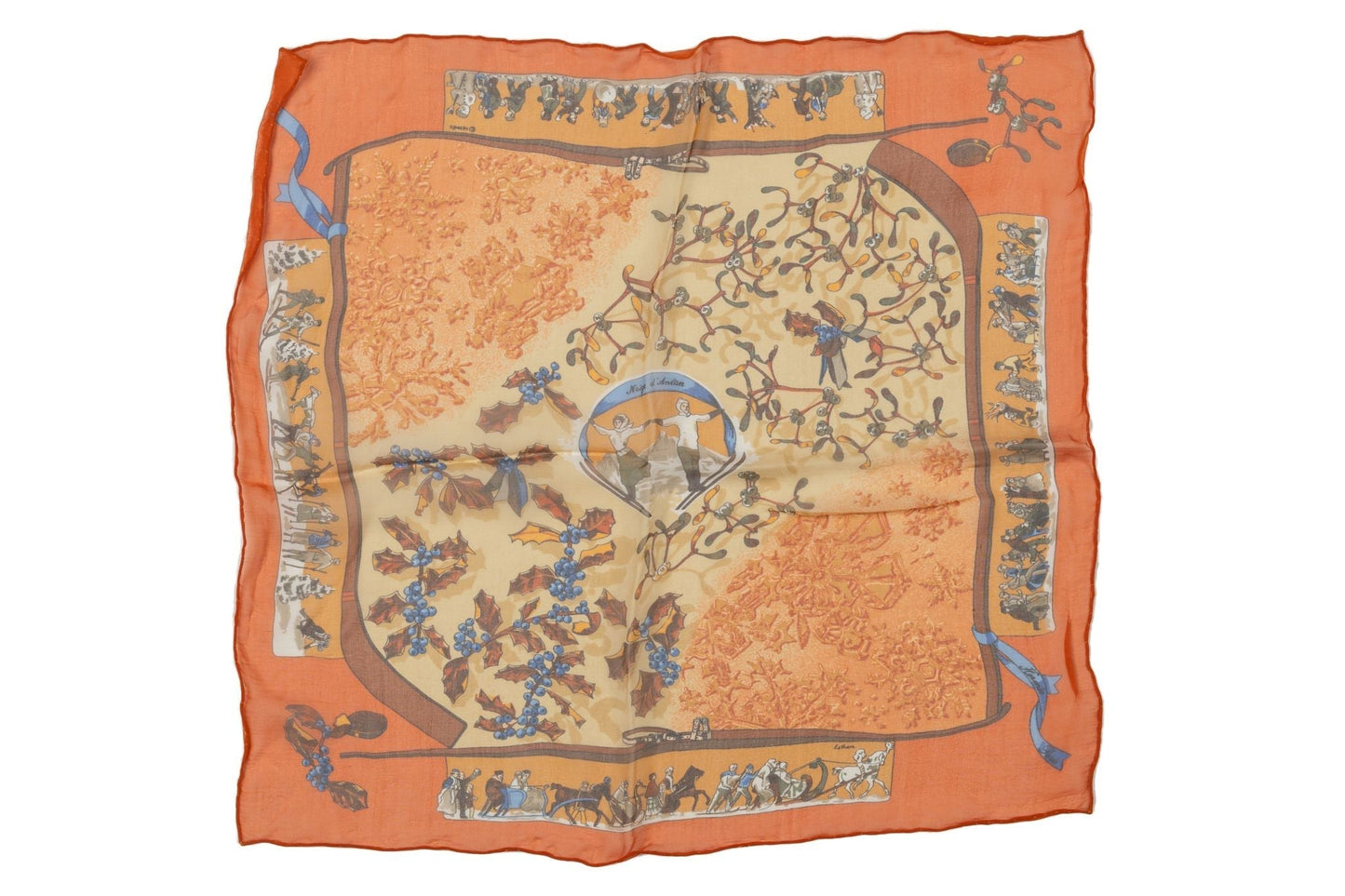 Hermes Orange Niege D'Antan Gavroche