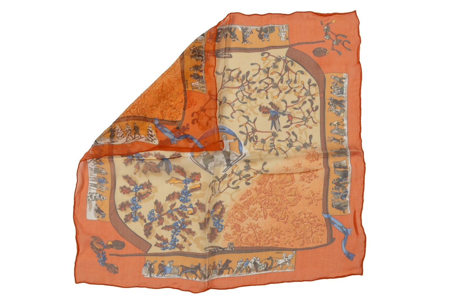 Hermes Orange Niege D'Antan Gavroche