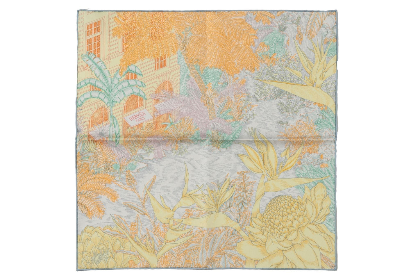 Hermes New Tropical Garden Silk Gavroche