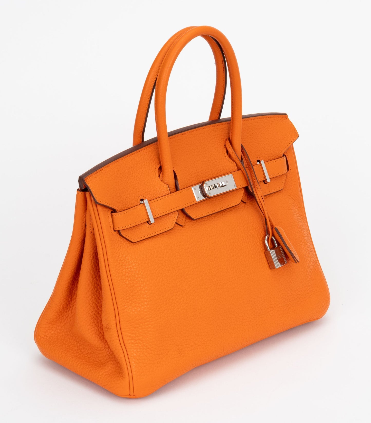 Hermes Birkin 30 Clemence Orange Pallad