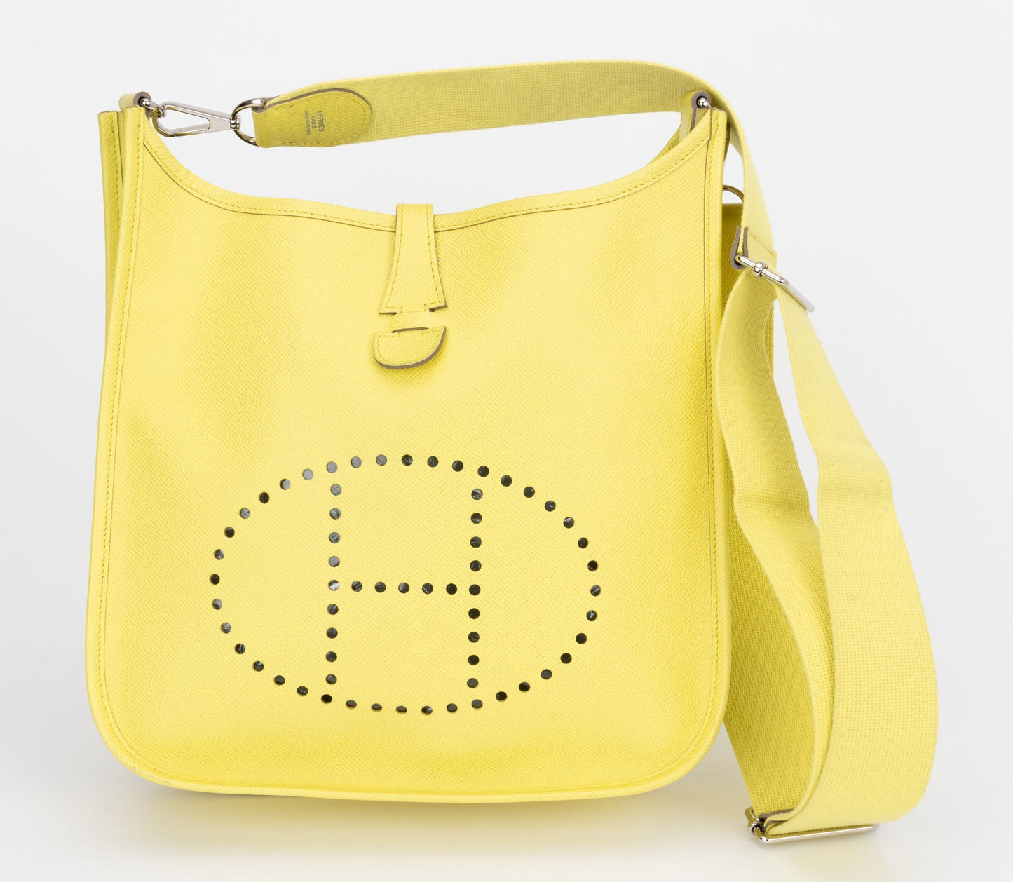 Hermes Jaune Poussin Epsom Evelyne PM