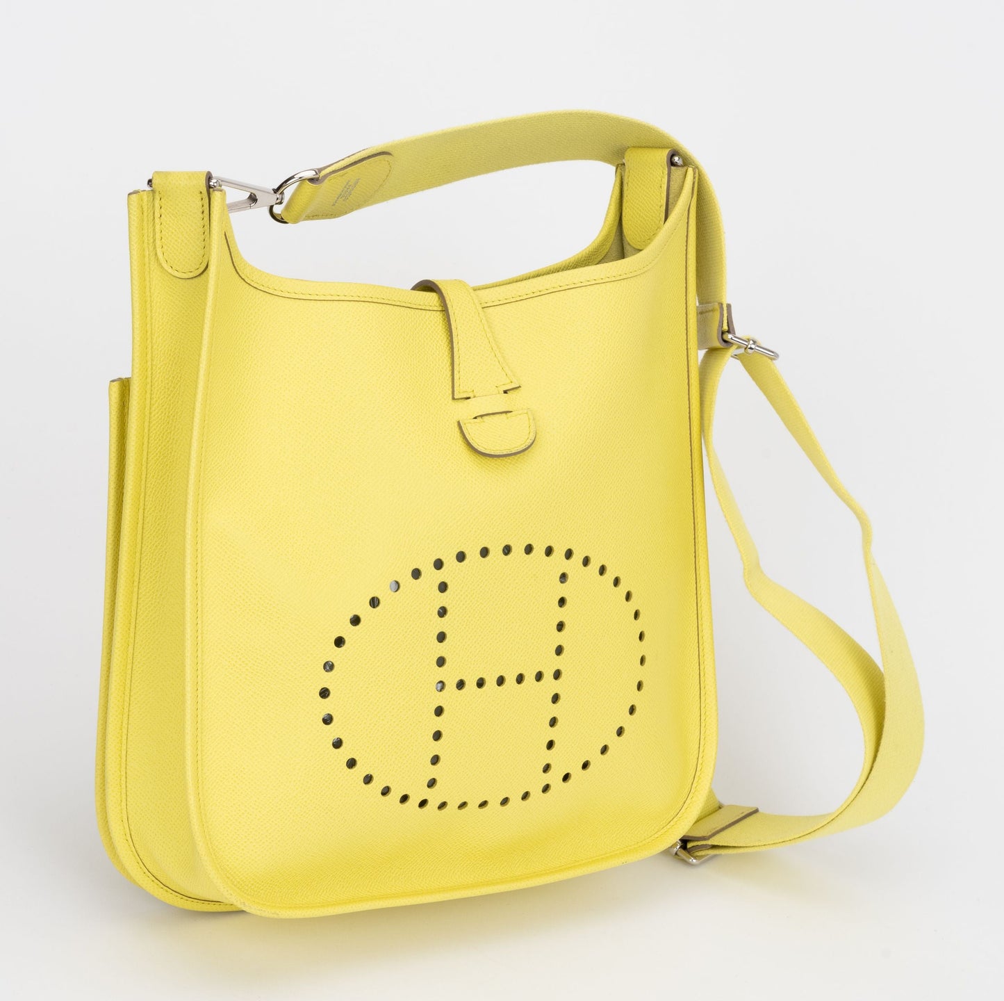 Hermes Jaune Poussin Epsom Evelyne PM