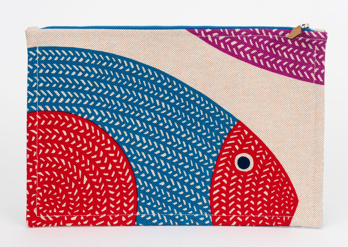 Hermes New Fish Toile Pochette