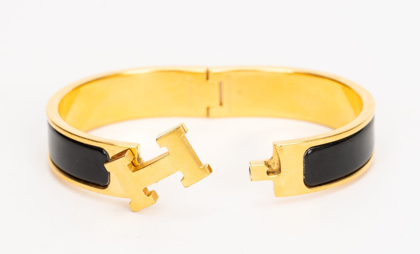 Hermes Black Clic Clac H Bracelet