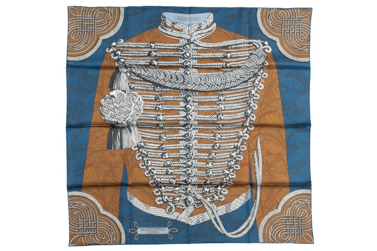 Hermes Brandebourg Double Face Scarf