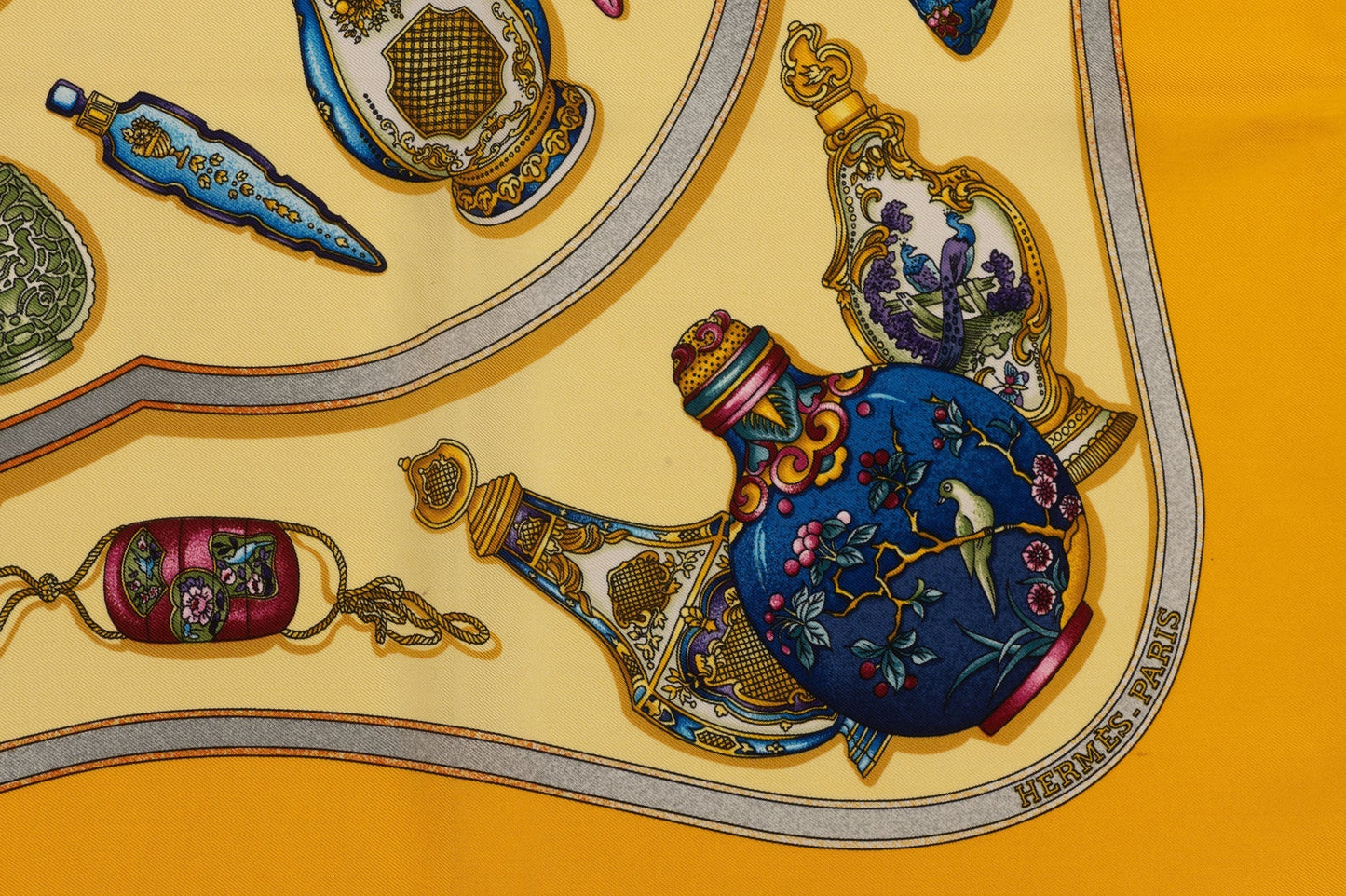 Hermes Qu' Importe Le Flaçon Silk Scarf