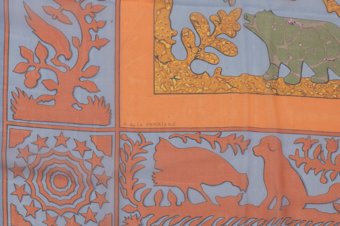 Hermes Multicolor Silk Chiffon Shawl
