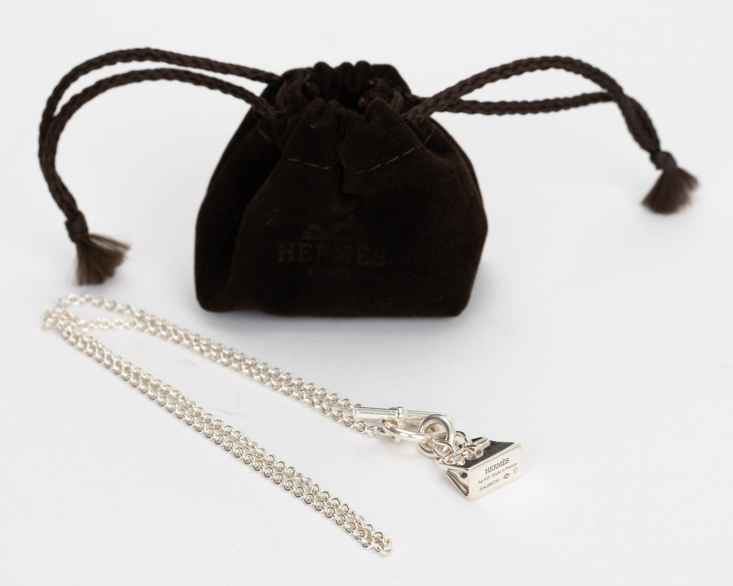 Hermes Sterlin Amulette Pendant Necklace