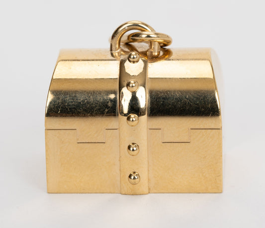 Hermes Gold Curiosity Box Charm w/Box