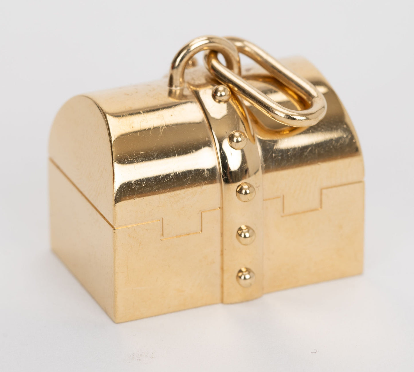 Hermes Gold Curiosity Box Charm w/Box
