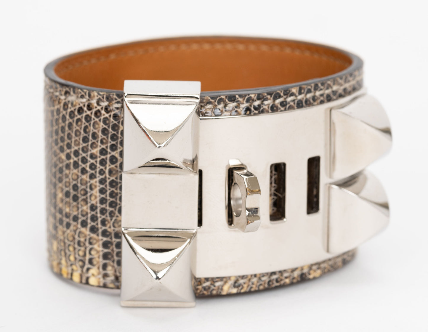 Hermes Collier De Chien Ombre Lizard