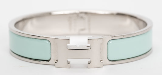 Hermes New Seafoam Clic Clac H Bracelet