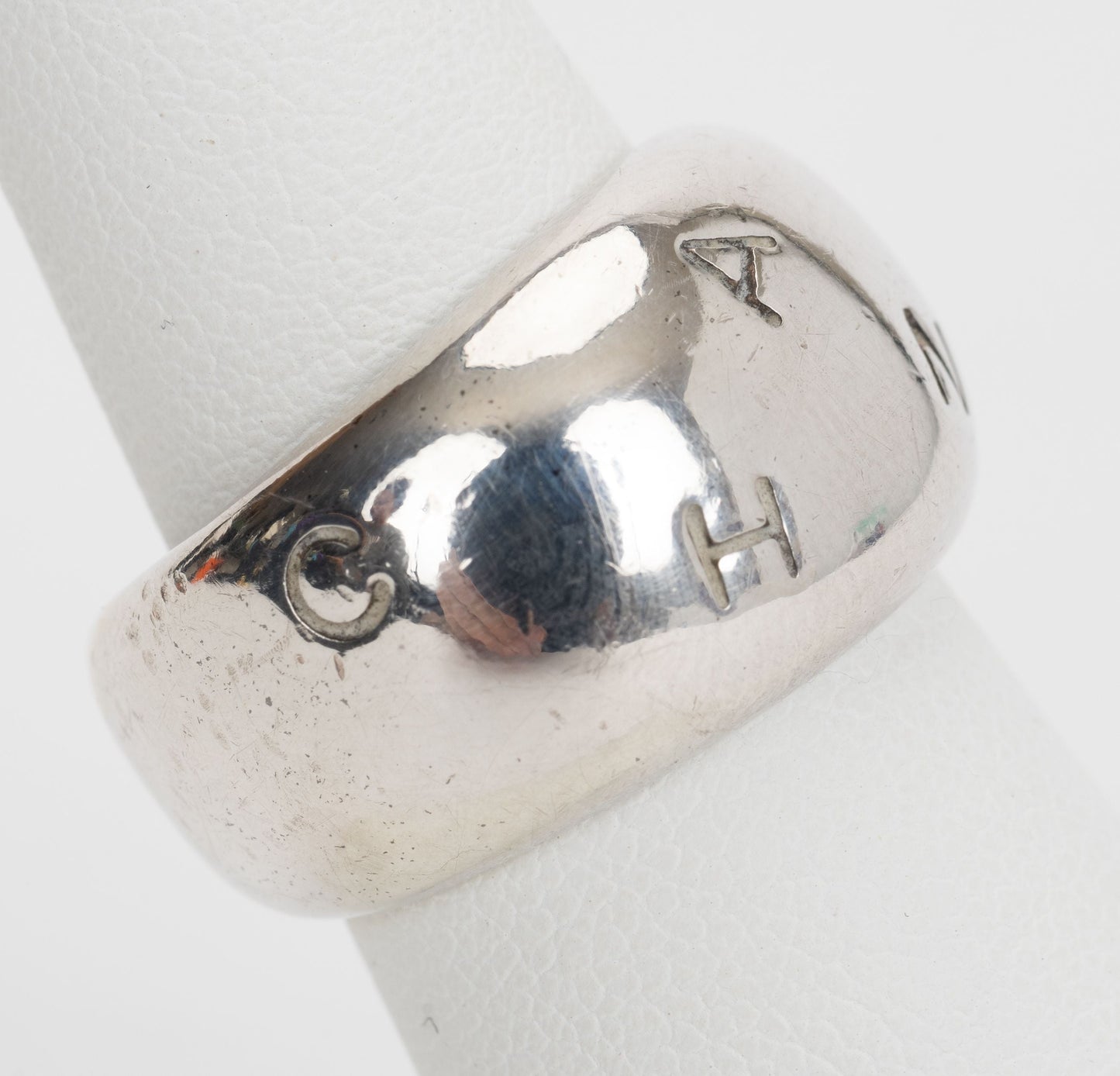 Chanel Logo Sterling Silver Ring