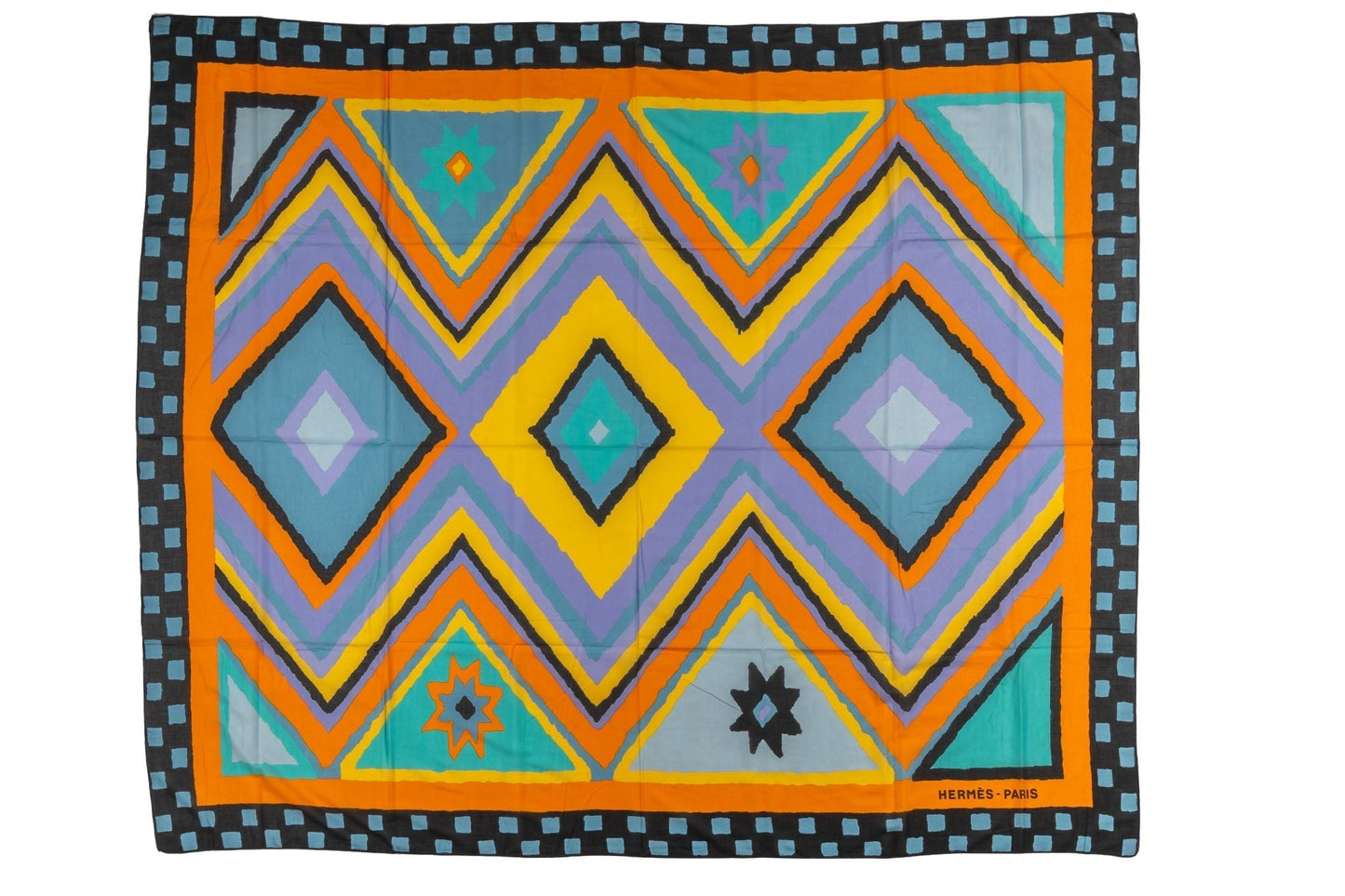 Hermes Geometric Cotton Beach Sarong