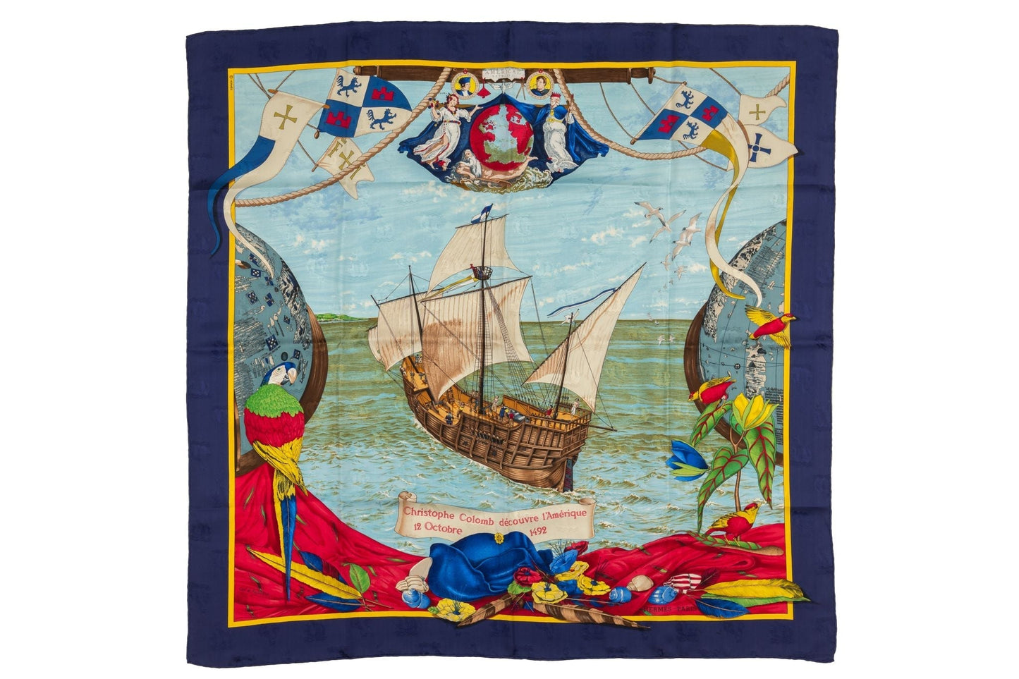 Hermes Christophe Colomb Scarf