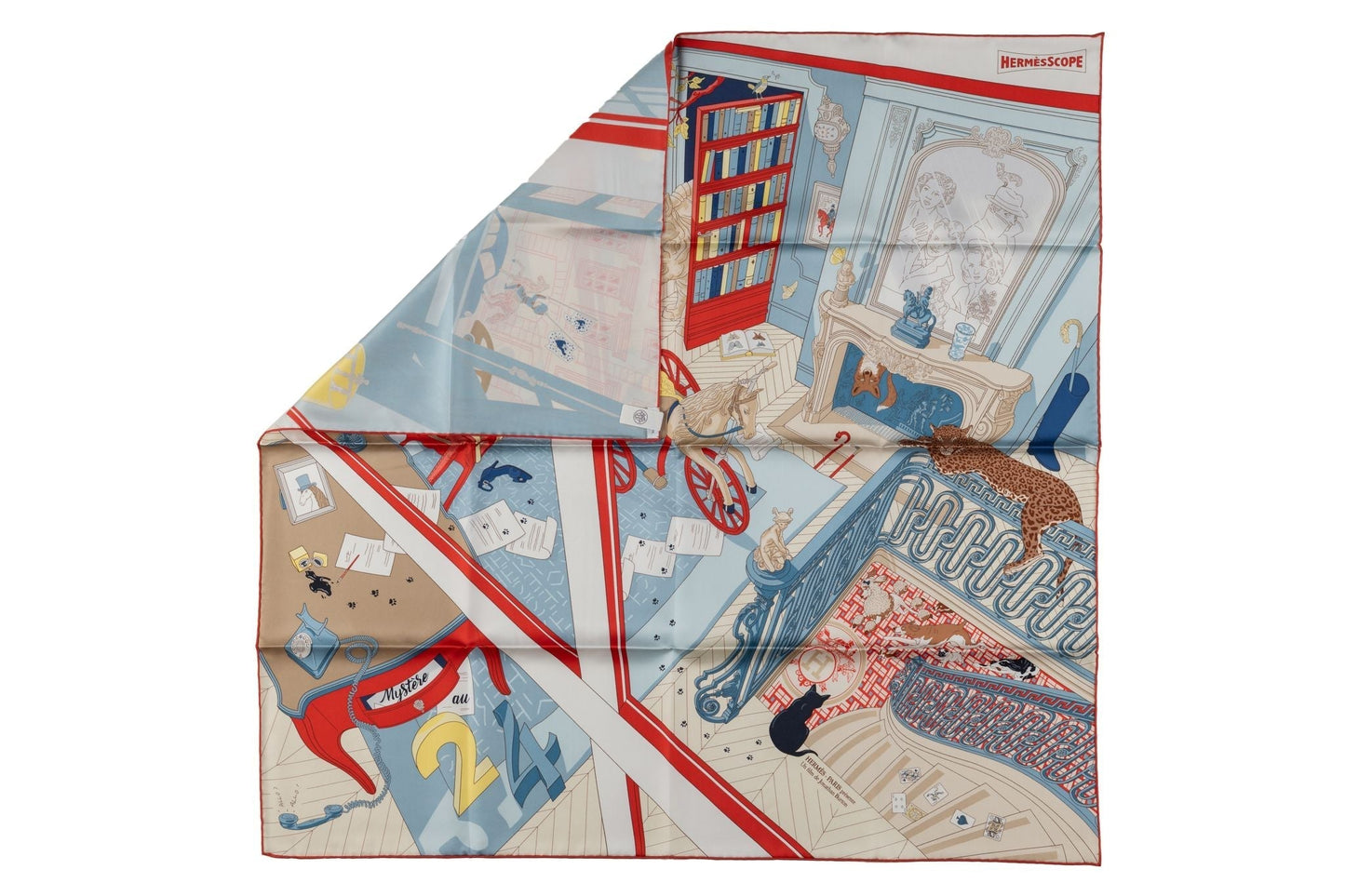 Hermes âœMystère au 24âœ Silk Scarf