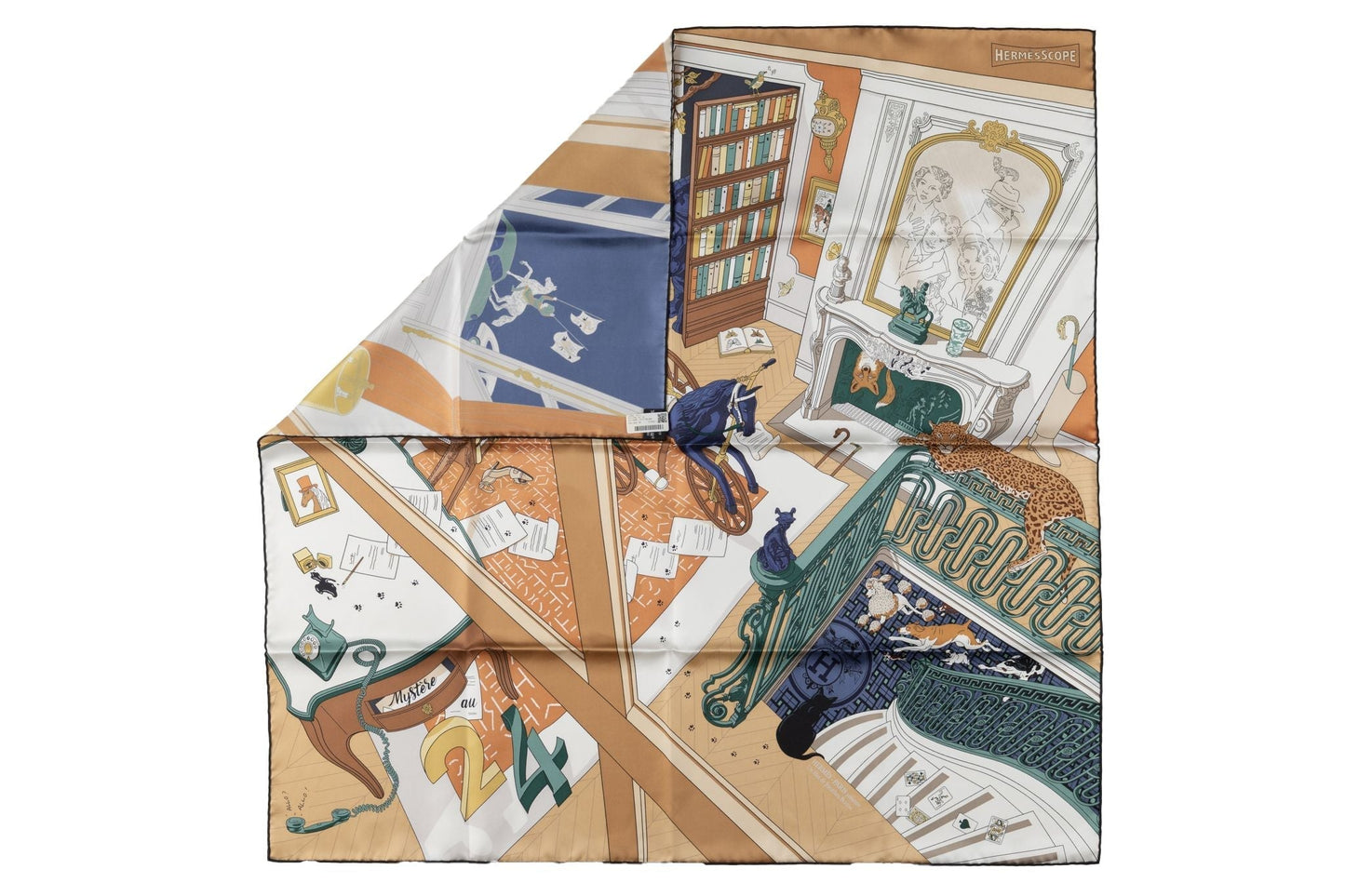 Hermes New âœMystère au 24âœ Silk Scarf
