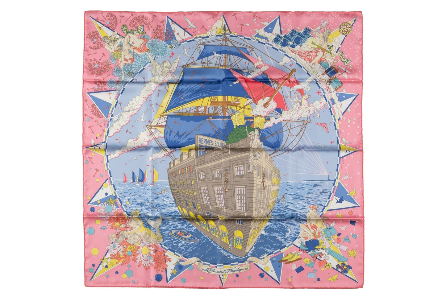 Hermes New âœFlagshipâœ Silk Scarf