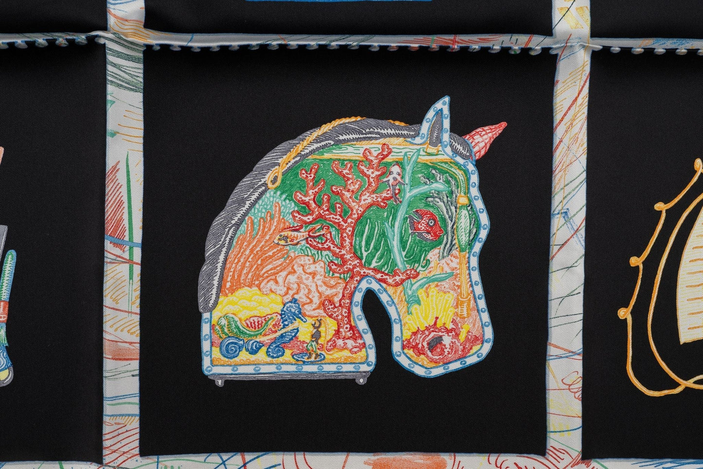 Hermes New âœChevaloscopeâœ Silk Scarf