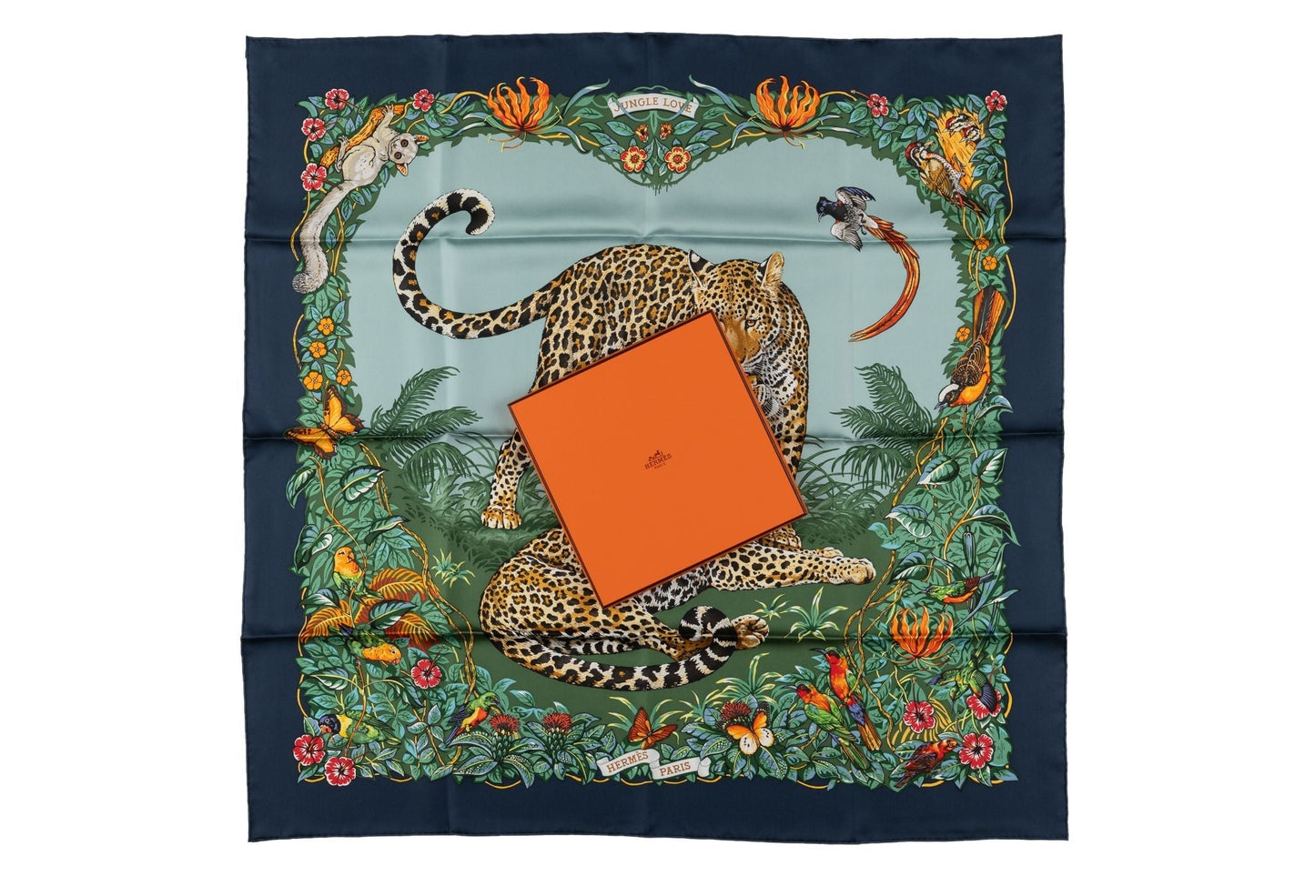 Hermes âœJungle Love" Silk Scarf